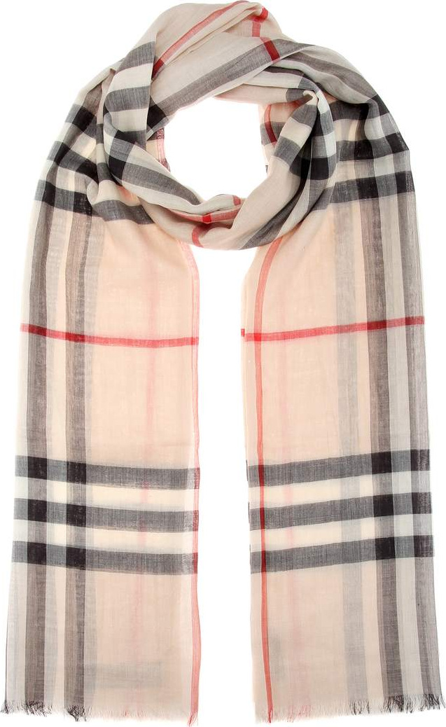 Burberry London England Wool and silk scarf