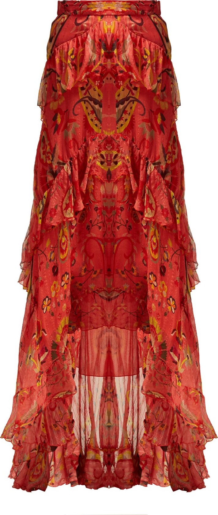 Etro Airwaves printed silk-georgette maxi skirt