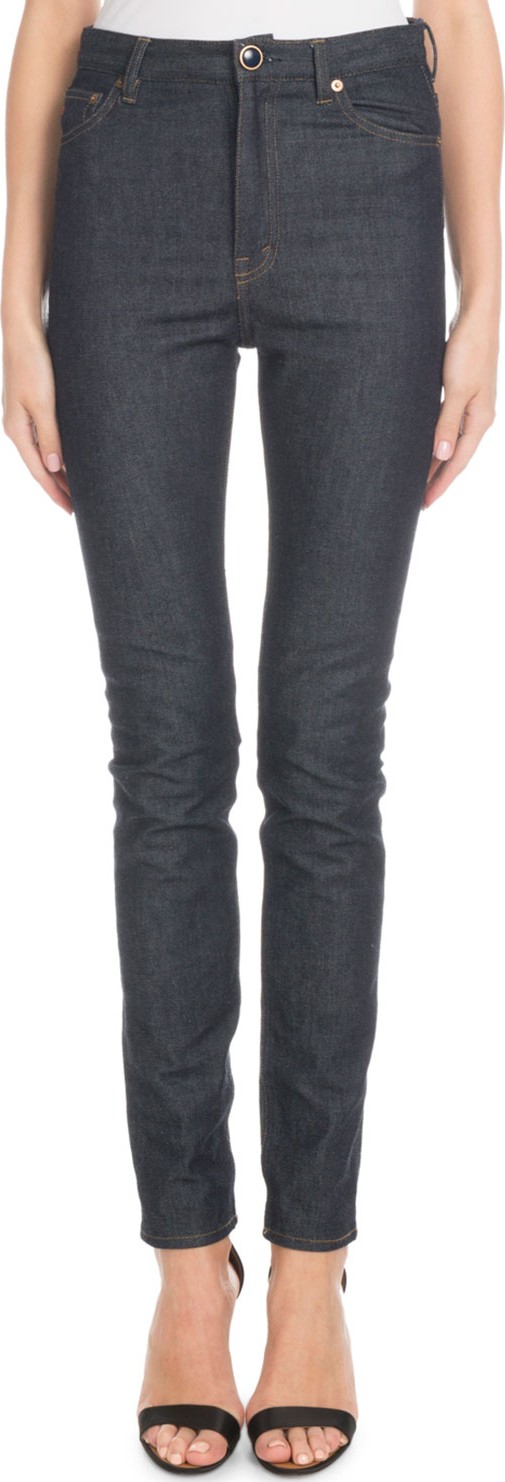 Victoria Beckham High-Waist Slim-Leg Jeans
