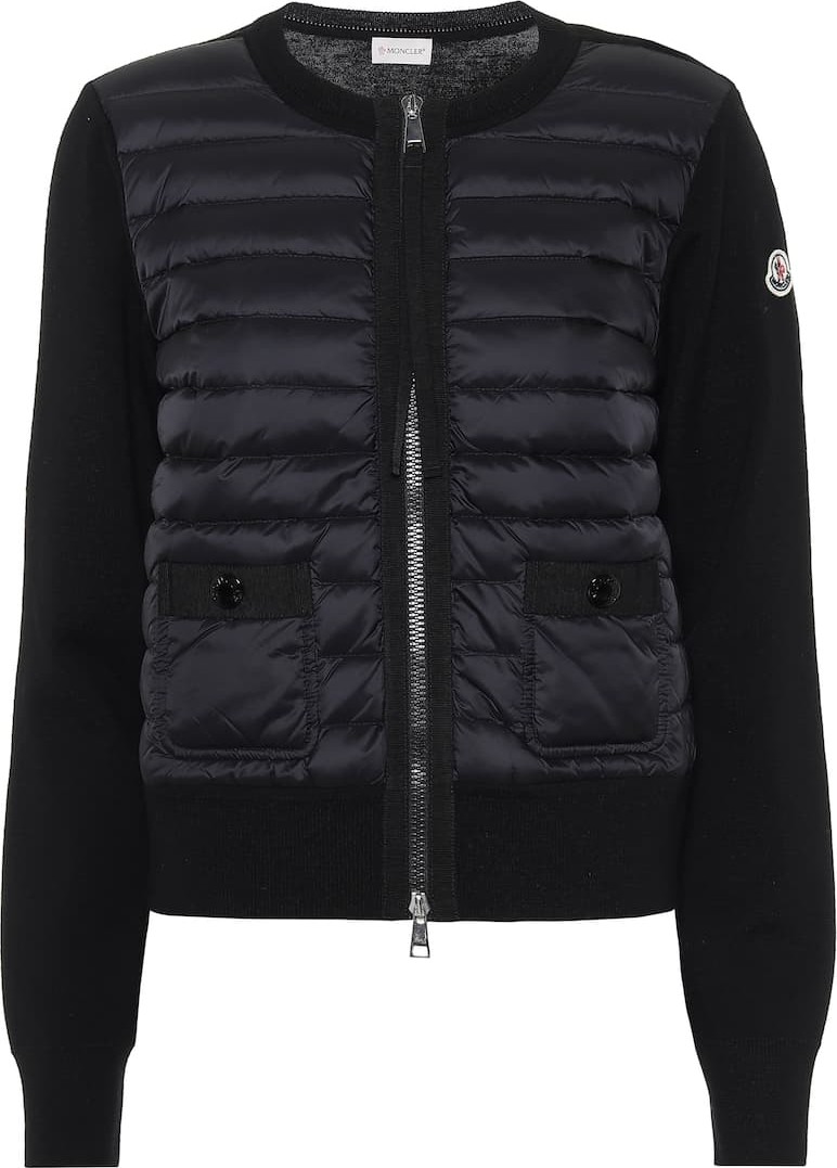 Moncler Down wool cardigan