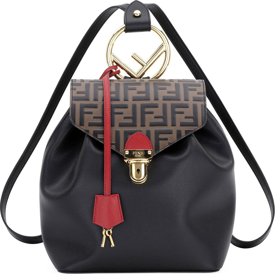 Fendi Touch Of FF Cruise Calf Backpack