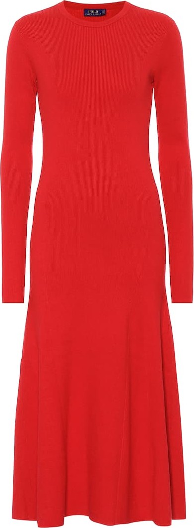 Polo Ralph Lauren Cotton-blend knit dress