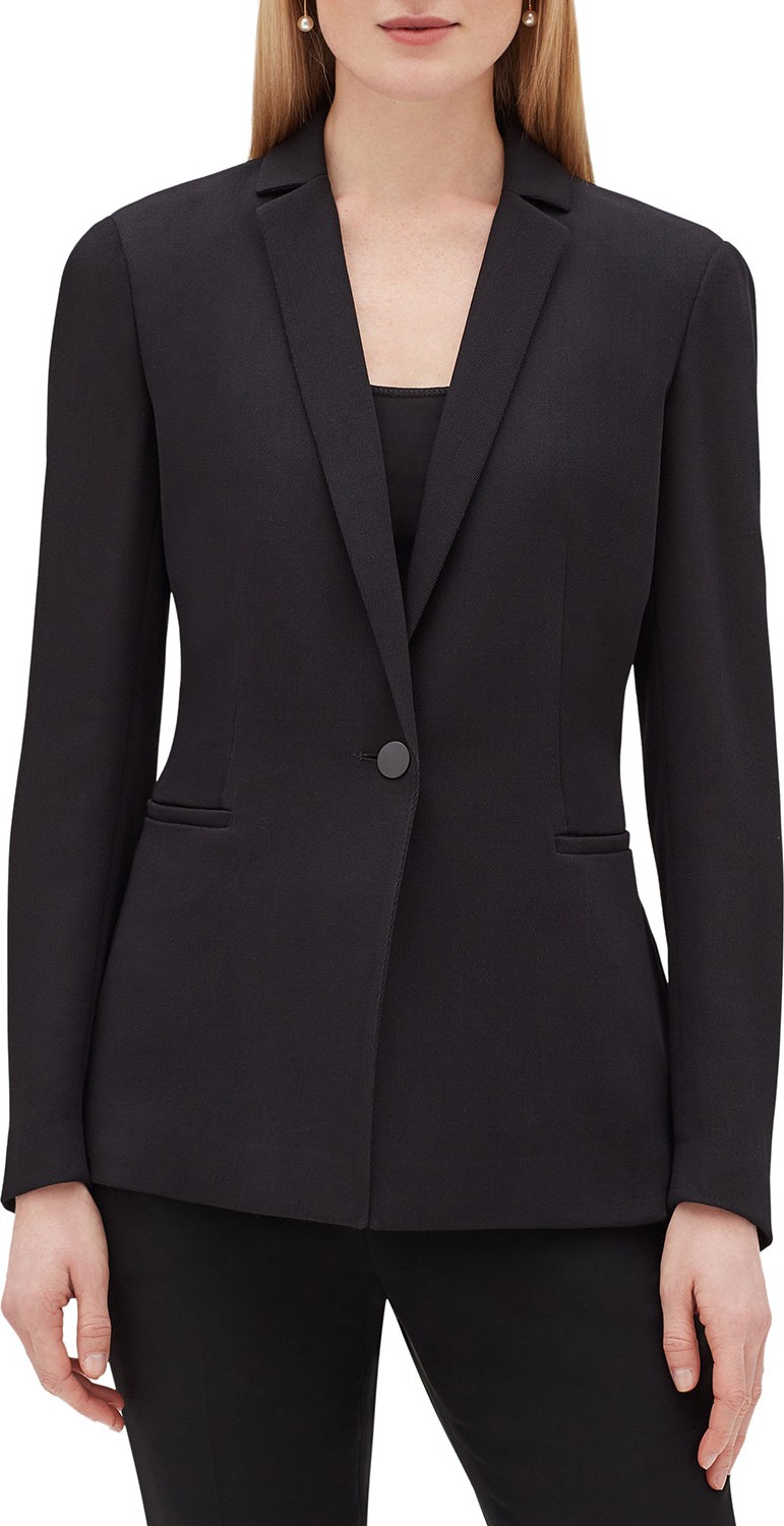 Lafayette 148 New York Samson Quantum Wool Gauze Blazer