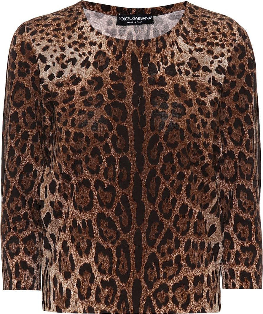 Dolce & Gabbana Leopard-print wool sweater