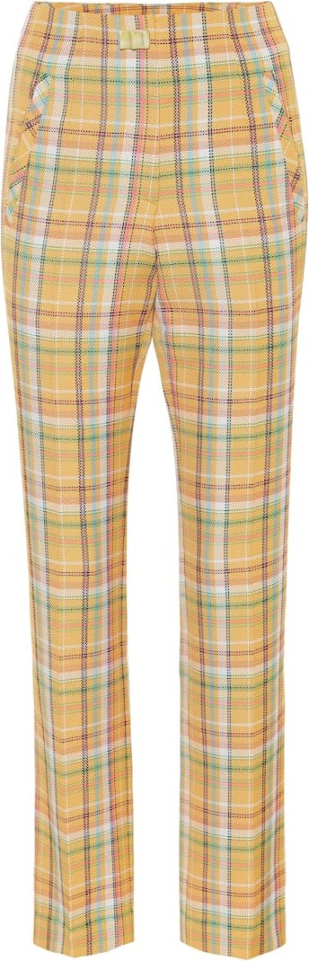 Rejina Pyo Norma checked high-rise pants