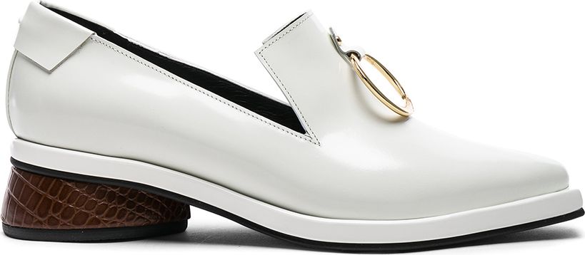 Reike Nen Leather Ring Square Loafers