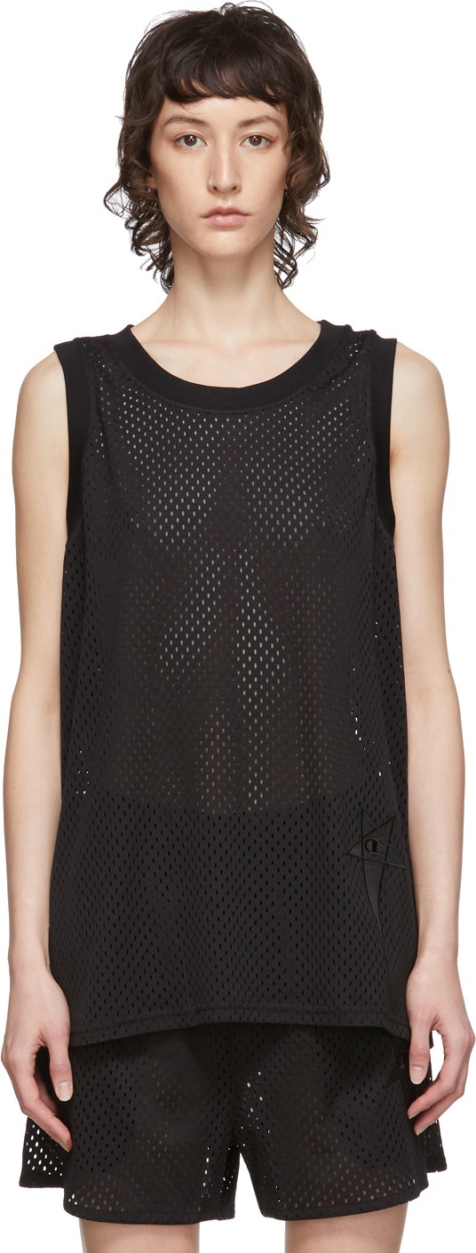 Rick Owens Black Champion Edition Tank Top
