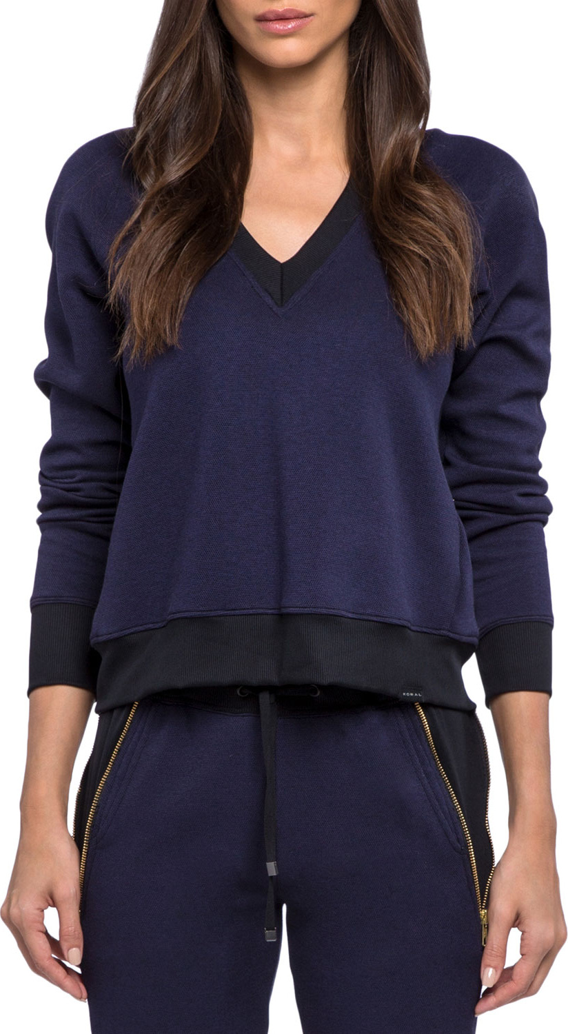 KORAL Solitude Gravity V-Neck Pullover Sweatshirt