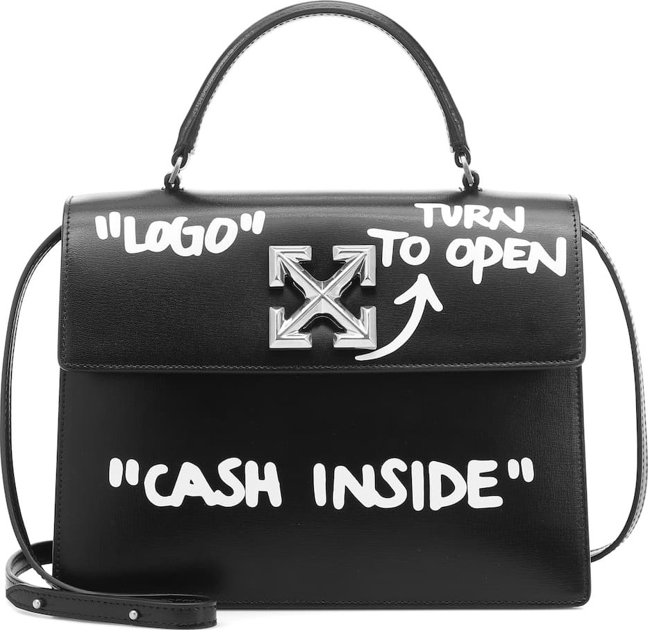 Off White Jitney 2.8 Medium leather tote