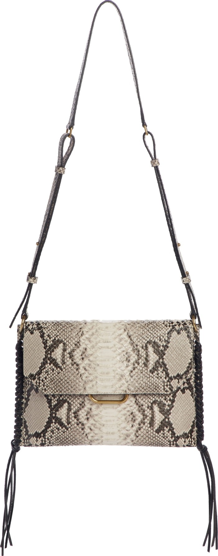 Isabel Marant Sinky Snake Embossed Leather Crossbody Bag