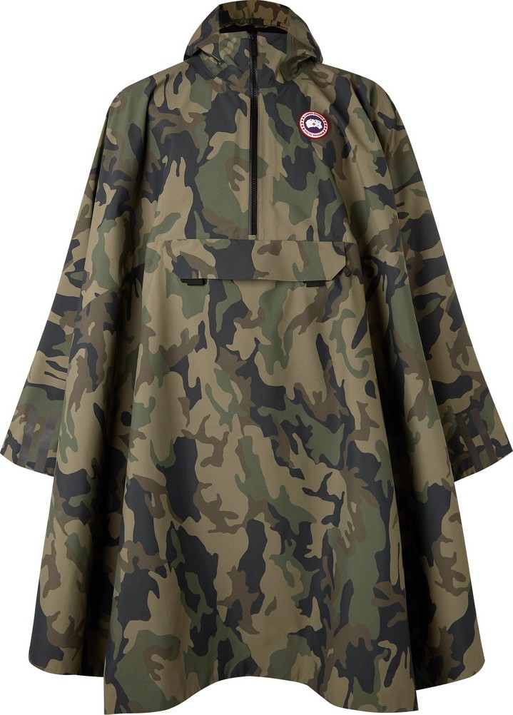 Canada Goose Field Camouflage-Print Shell Poncho