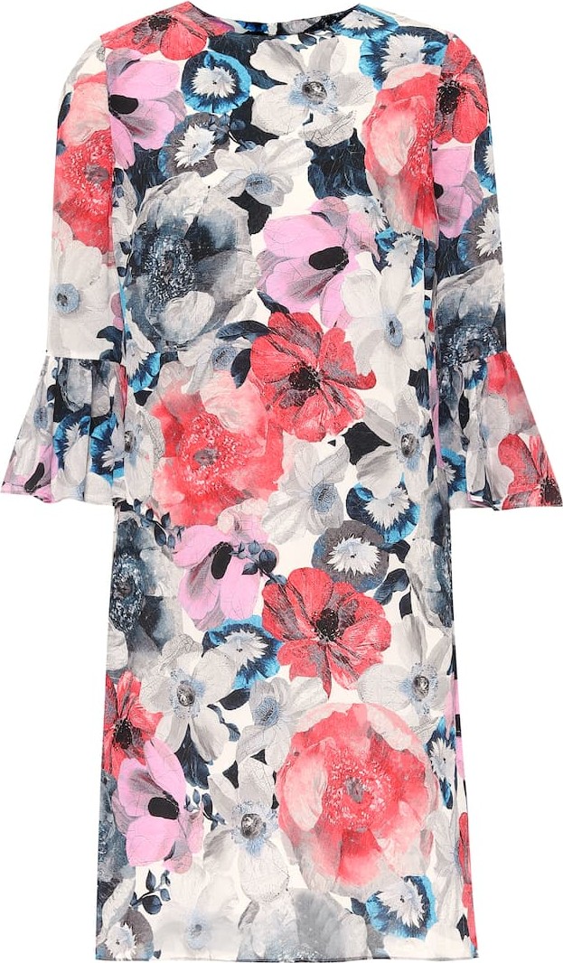 Erdem Elijah floral silk minidress
