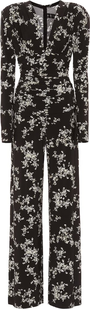 Norma Kamali Floral jersey jumpsuit