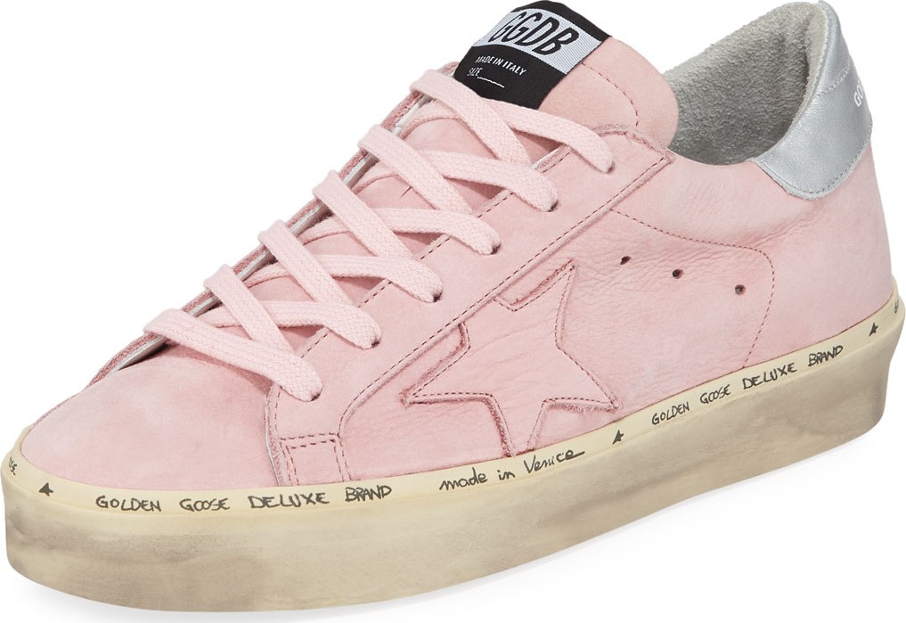 Golden Goose Deluxe Brand Hi Star Metallic-Trim Leather Sneakers