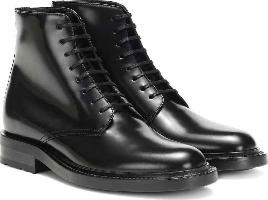 Saint Laurent Army 20 leather ankle boots