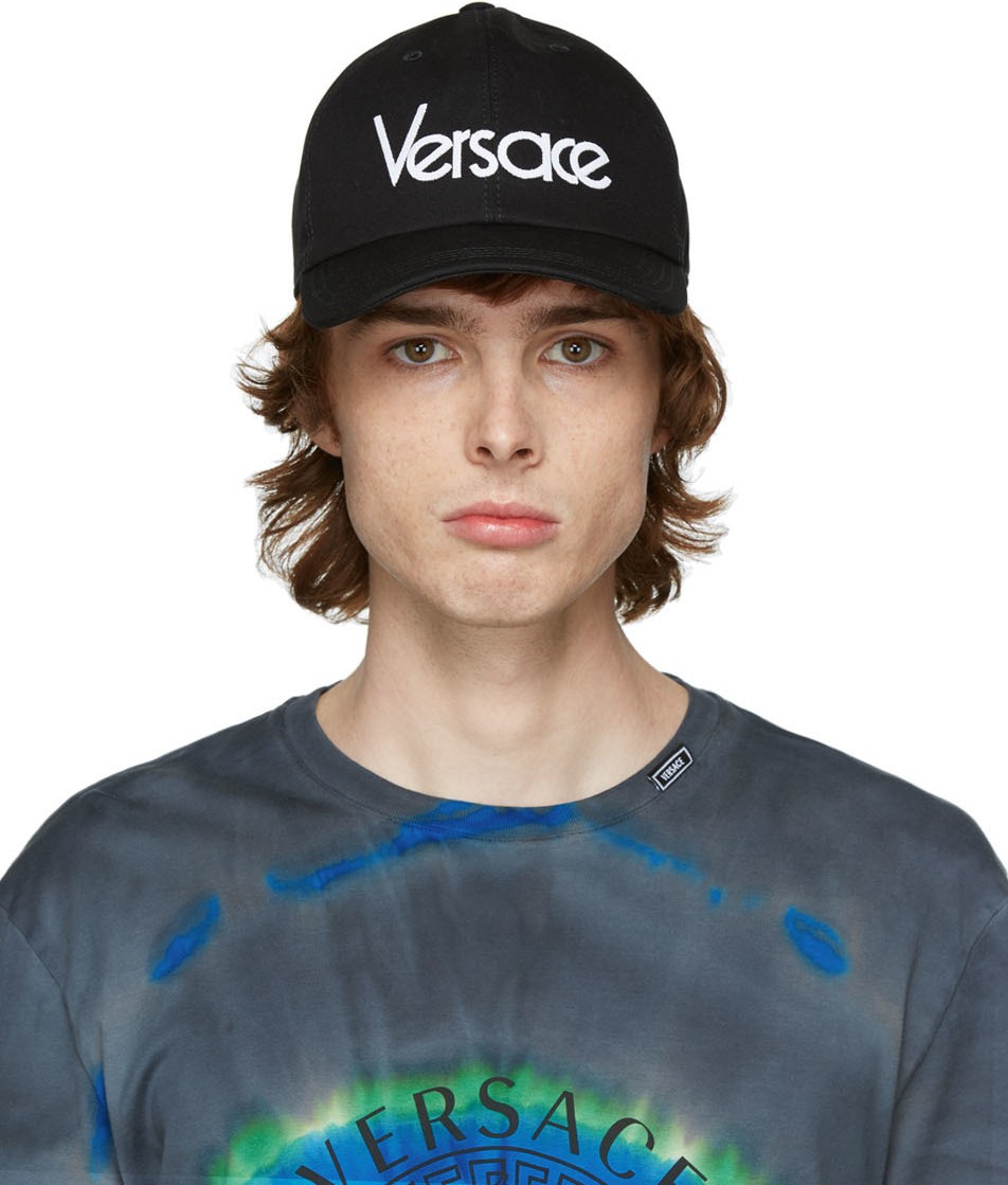 Versace Black Vintage Logo Cap