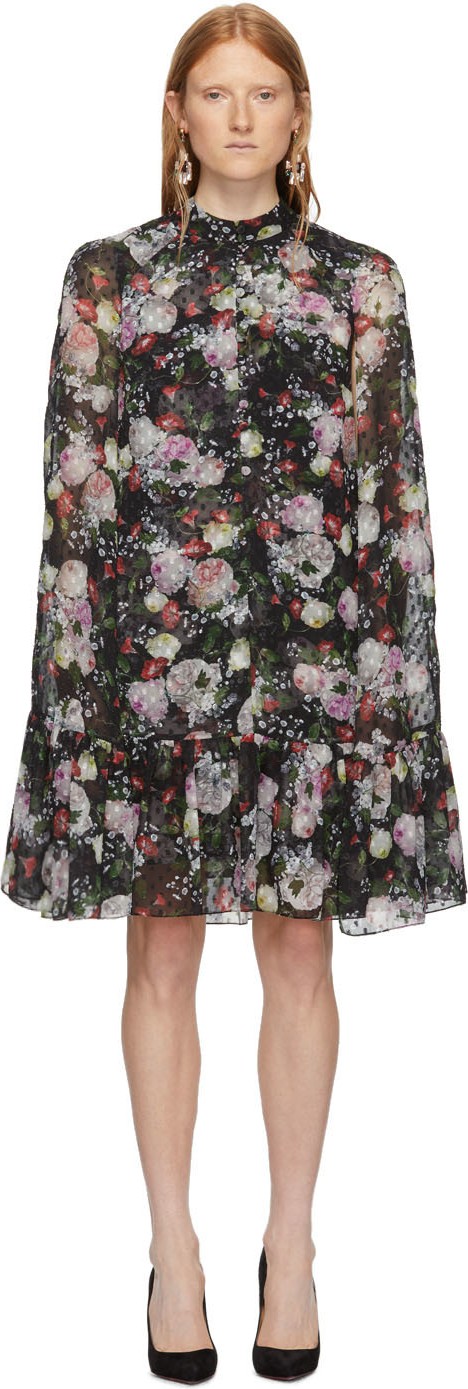 Erdem Black Constantine Dress