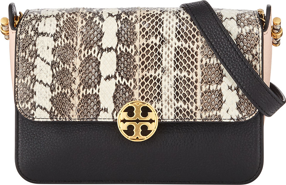 Tory Burch Chelsea Colorblock Snake Crossbody Bag