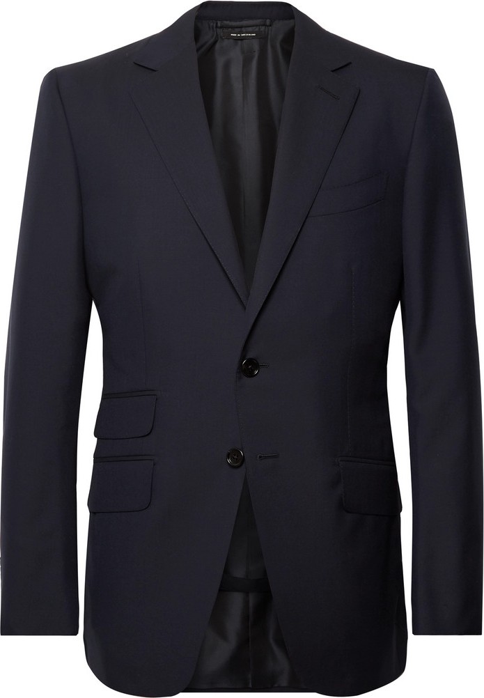 TOM FORD Navy O'Connor Slim-Fit Wool Suit Jacket