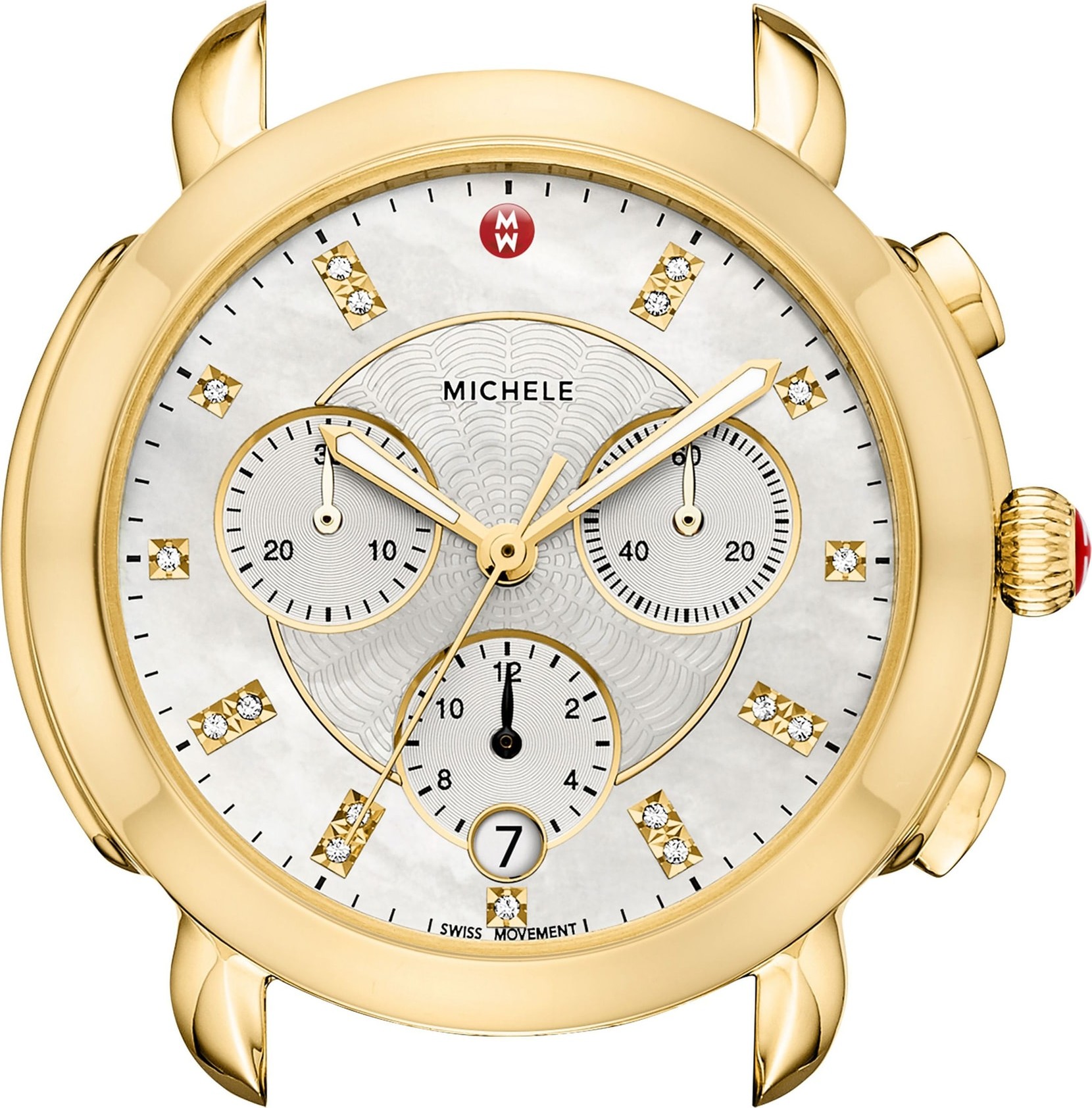 MICHELE Sidney Chronograph Diamond Watch Head, 38mm