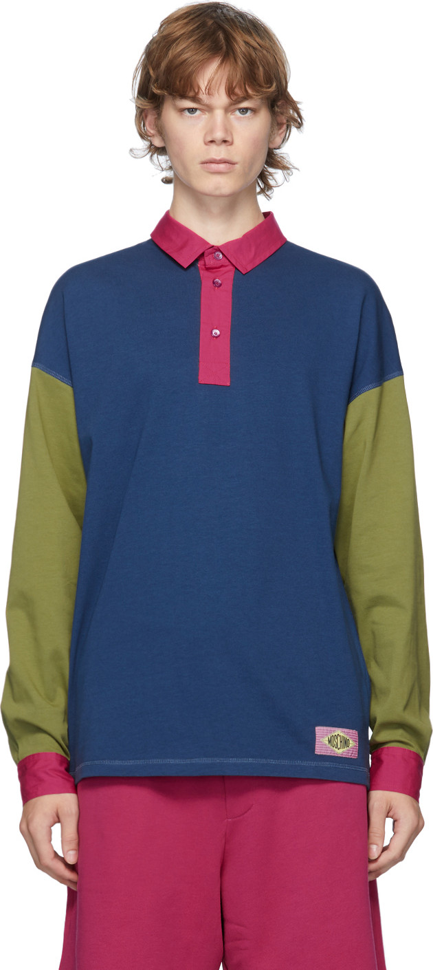 Moschino - Blue Fantasy Print Polo