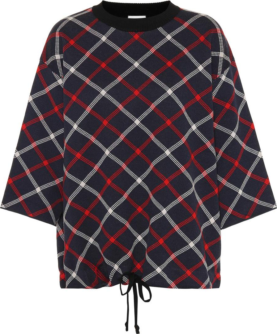 Dries Van Noten Plaid wool-blend sweater