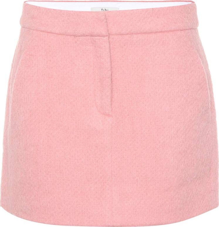 Tibi Mohair-blend miniskirt