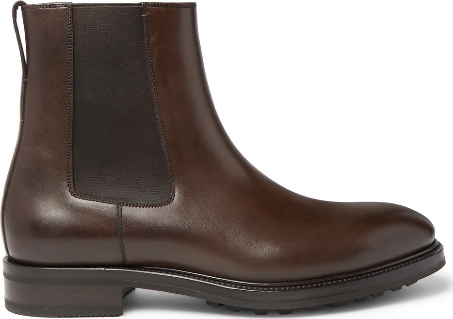 TOM FORD Stuart Polished-Leather Chelsea Boots