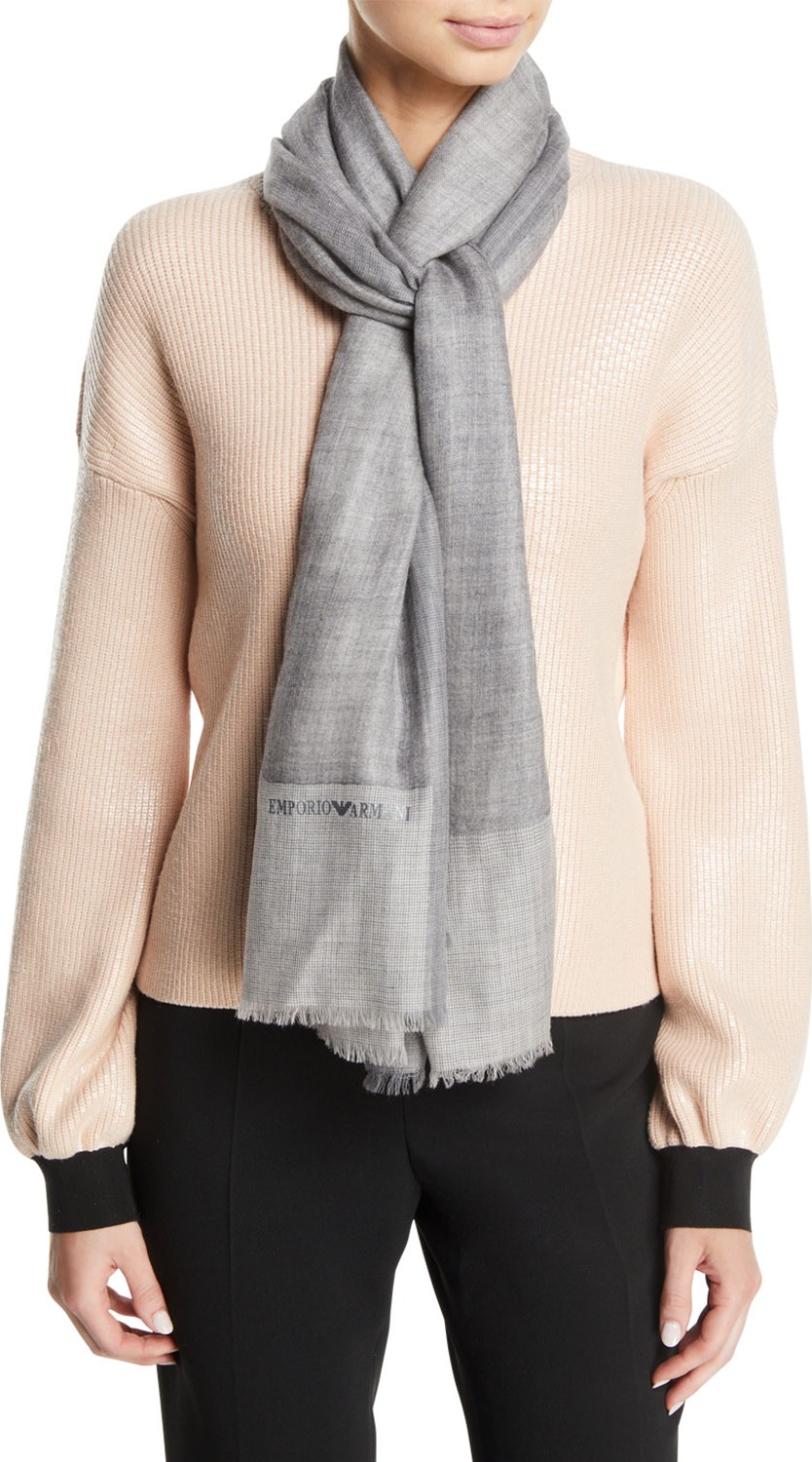 Emporio Armani Melange Cashmere Scarf