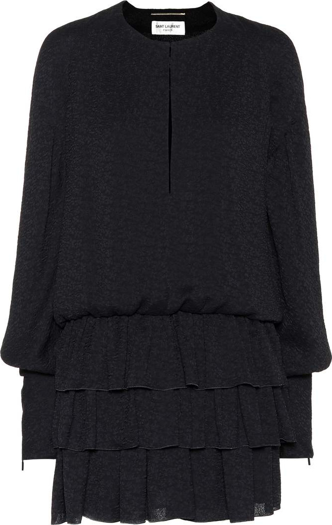 Saint Laurent Jacquard minidress