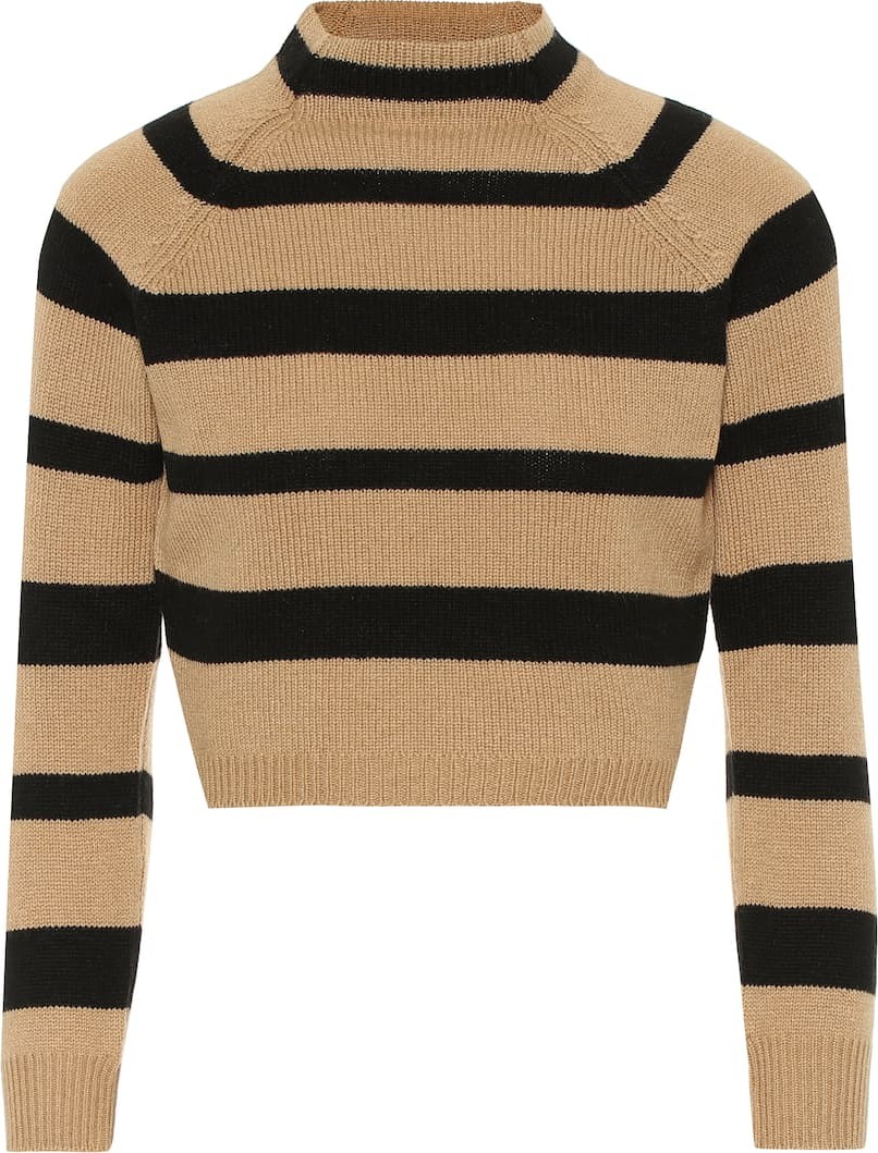 Miu Miu Striped cashmere sweater