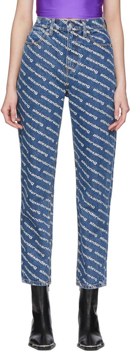 Alexander Wang Blue Bluff Classic High-Rise Jeans