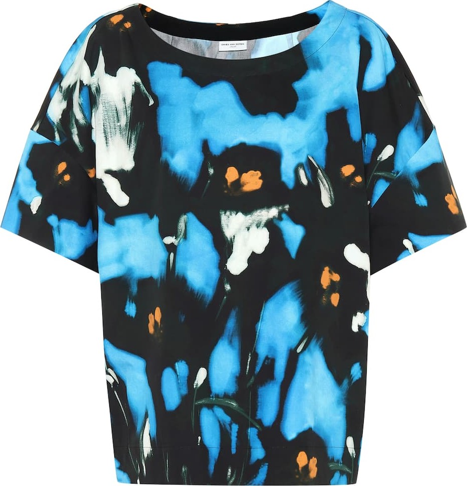 Dries Van Noten Printed cotton top