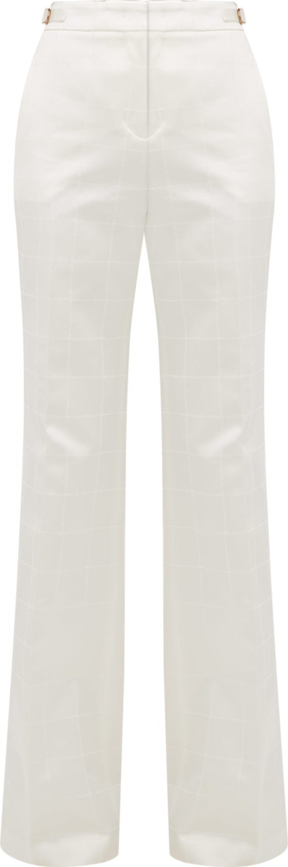 Gabriela Hearst Windowpane-check satin trousers