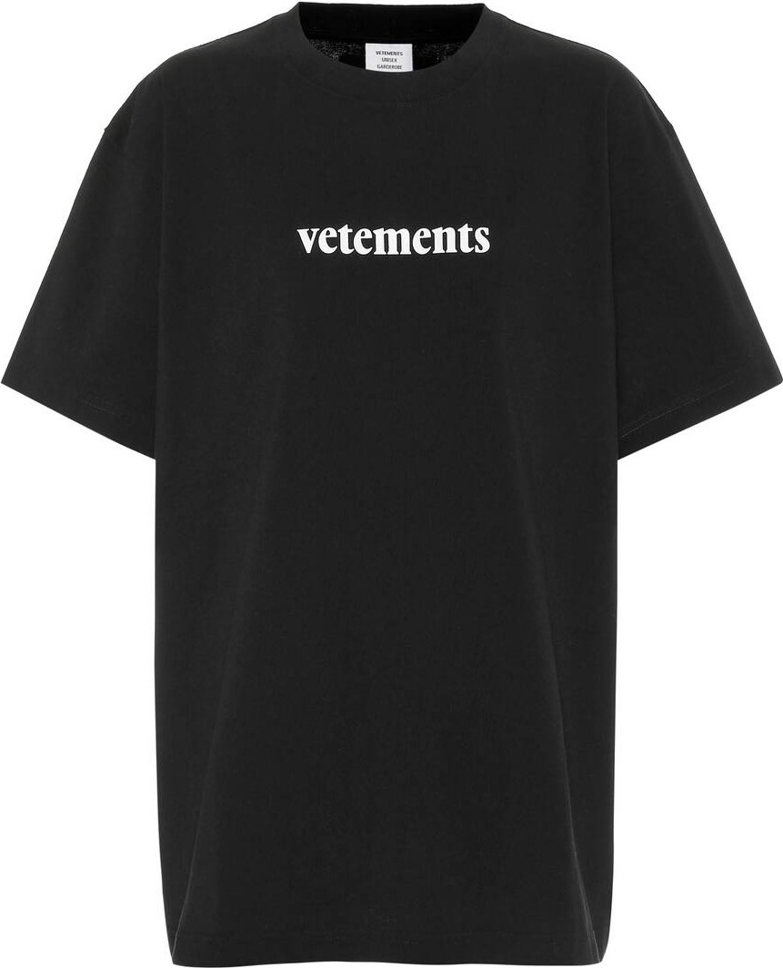 Vetements Oversized logo cotton T-shirt
