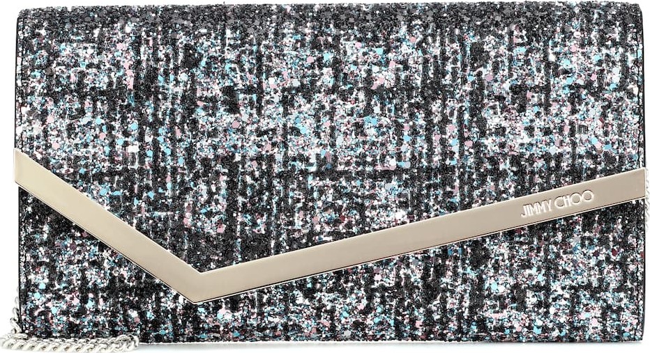 Jimmy Choo Emmie sequinned clutch