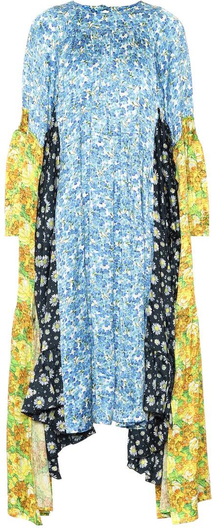 Vetements Floral satin midi dress Vetements Floral satin midi dress