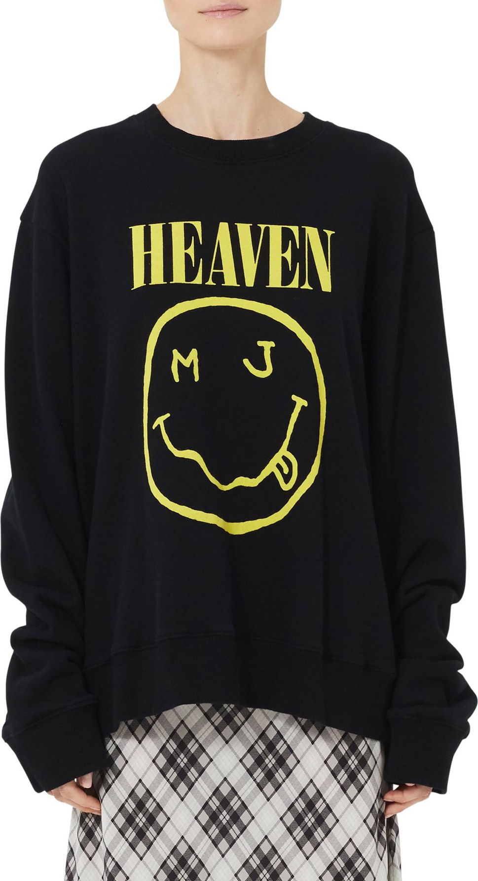 MARC JACOBS Grunge Logo Oversize Sweatshirt