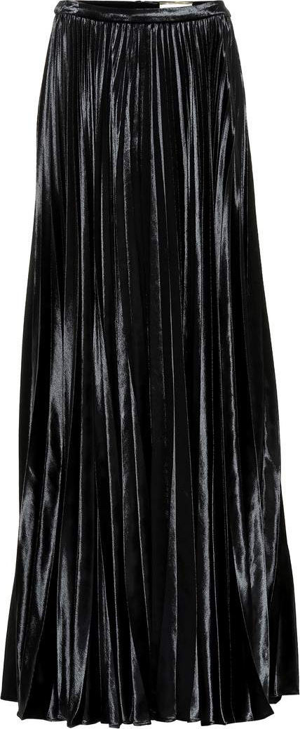 Saint Laurent Velvet silk-blend maxi skirt