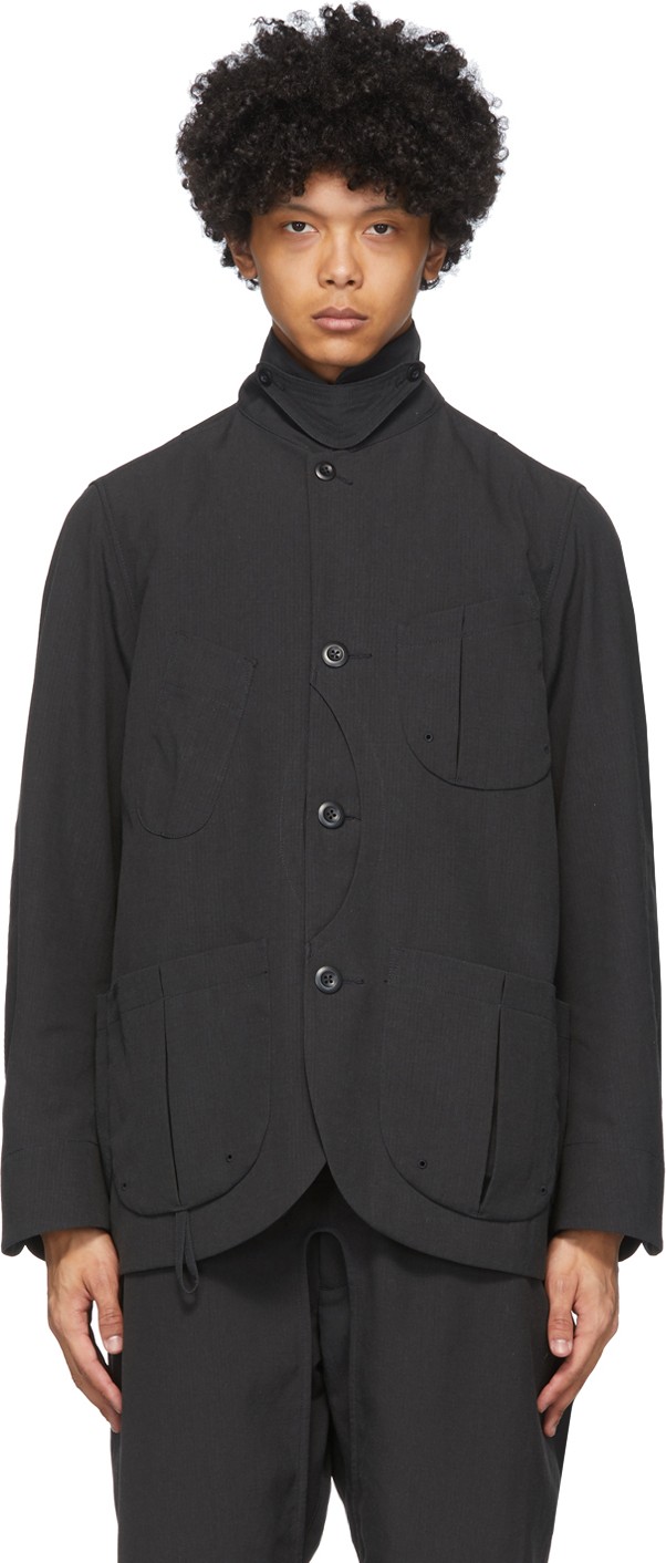 Snow Peak Black Takibi Coverall Jacket