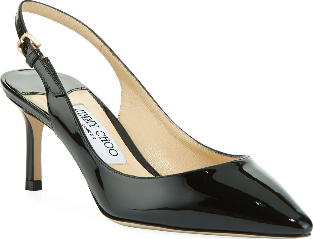 Jimmy Choo Erin 60mm Patent Leather Slingback Pumps