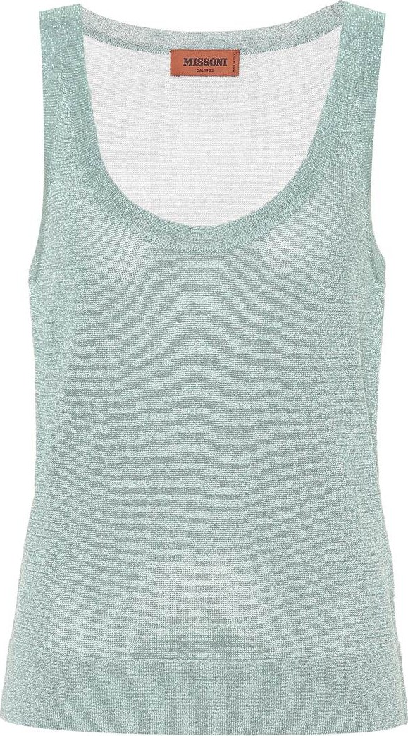 Missoni Metallic knitted top