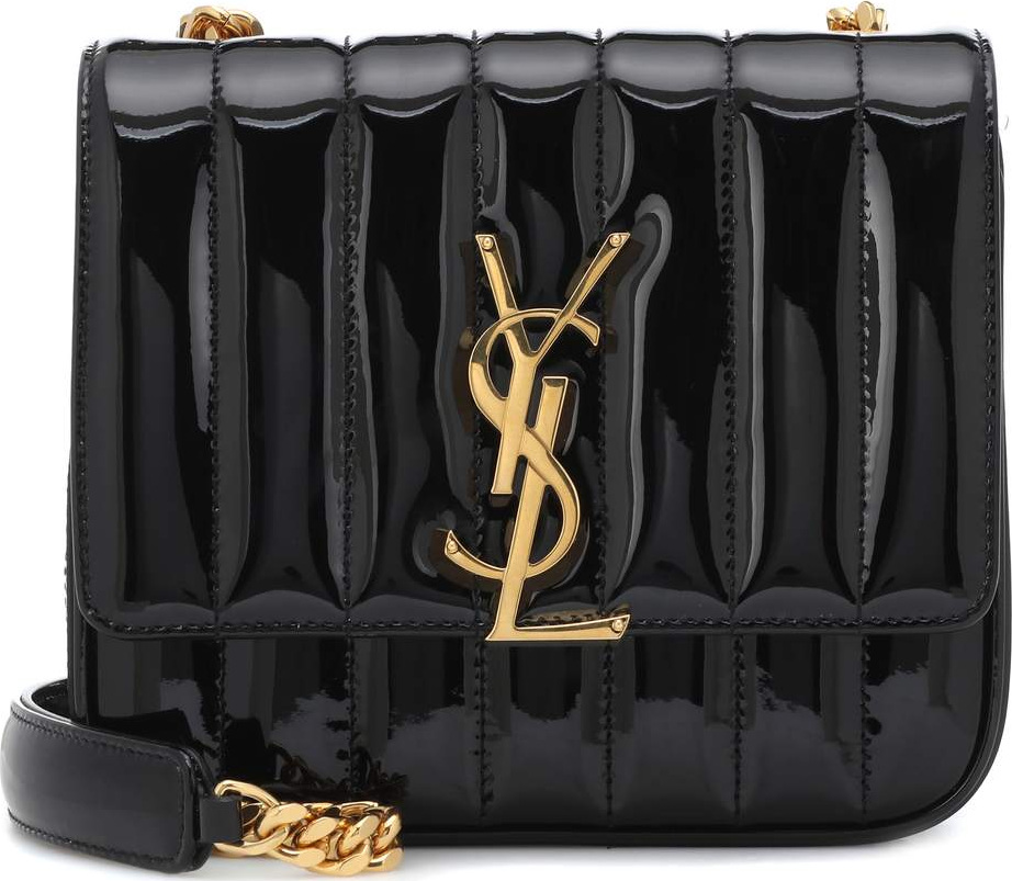 Saint Laurent Vicky Small patent leather shoulder bag