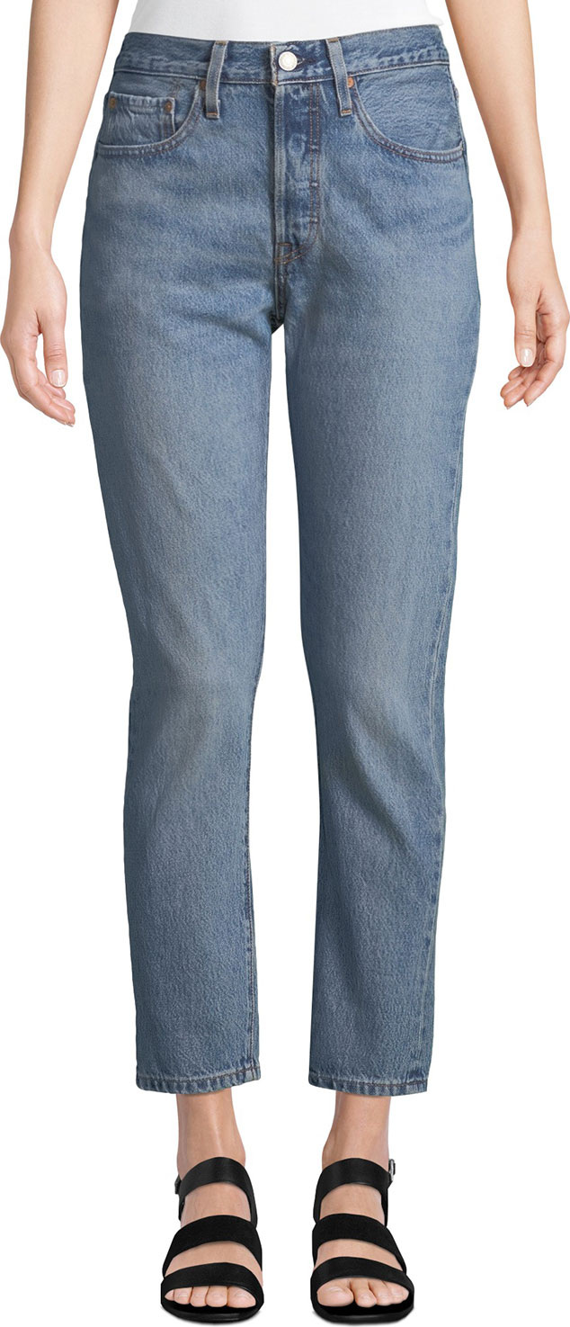 LEVI’S 501 High-Rise Ankle Skinny Jeans