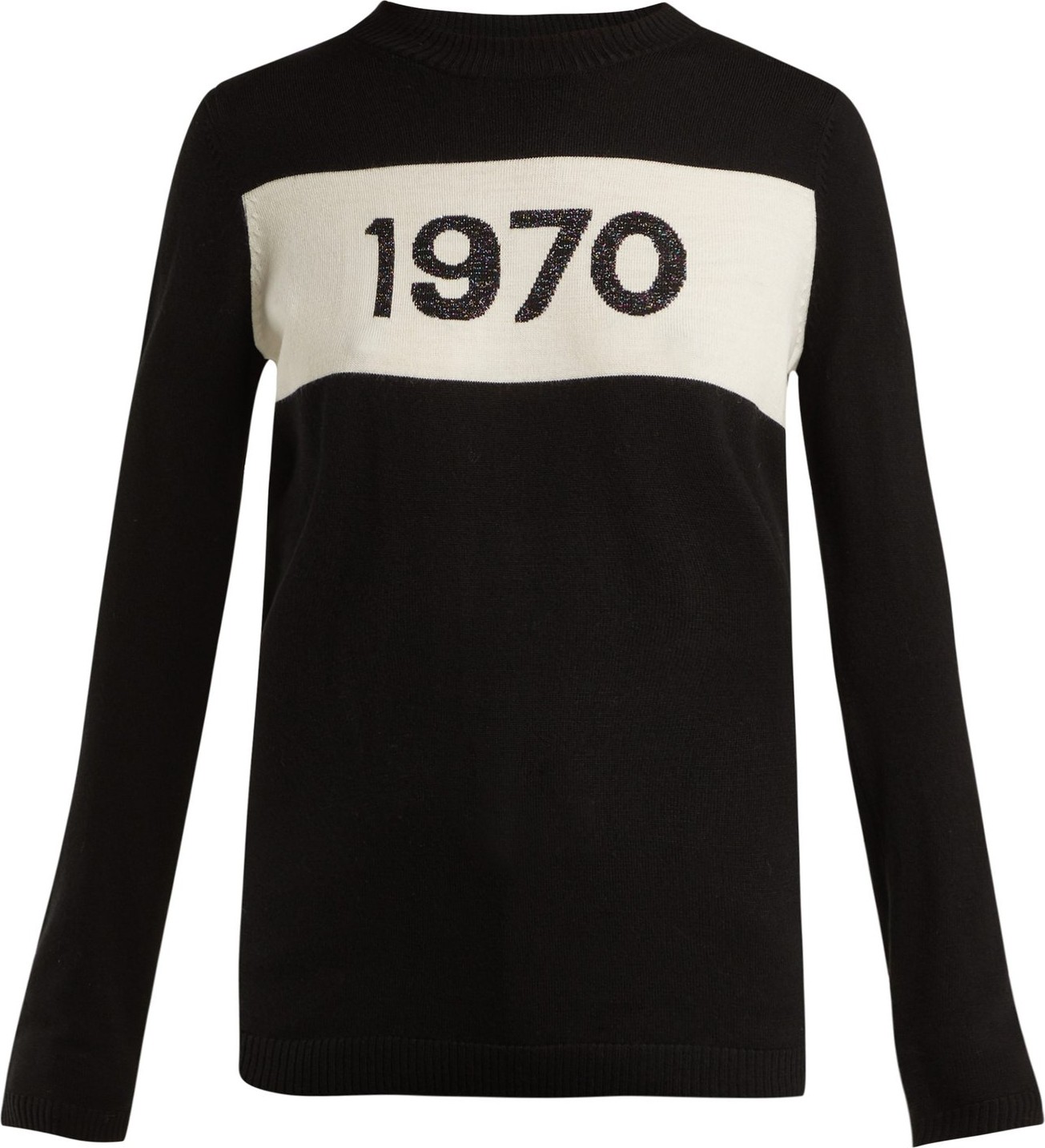 Bella Freud 1970 intarsia knit sweater