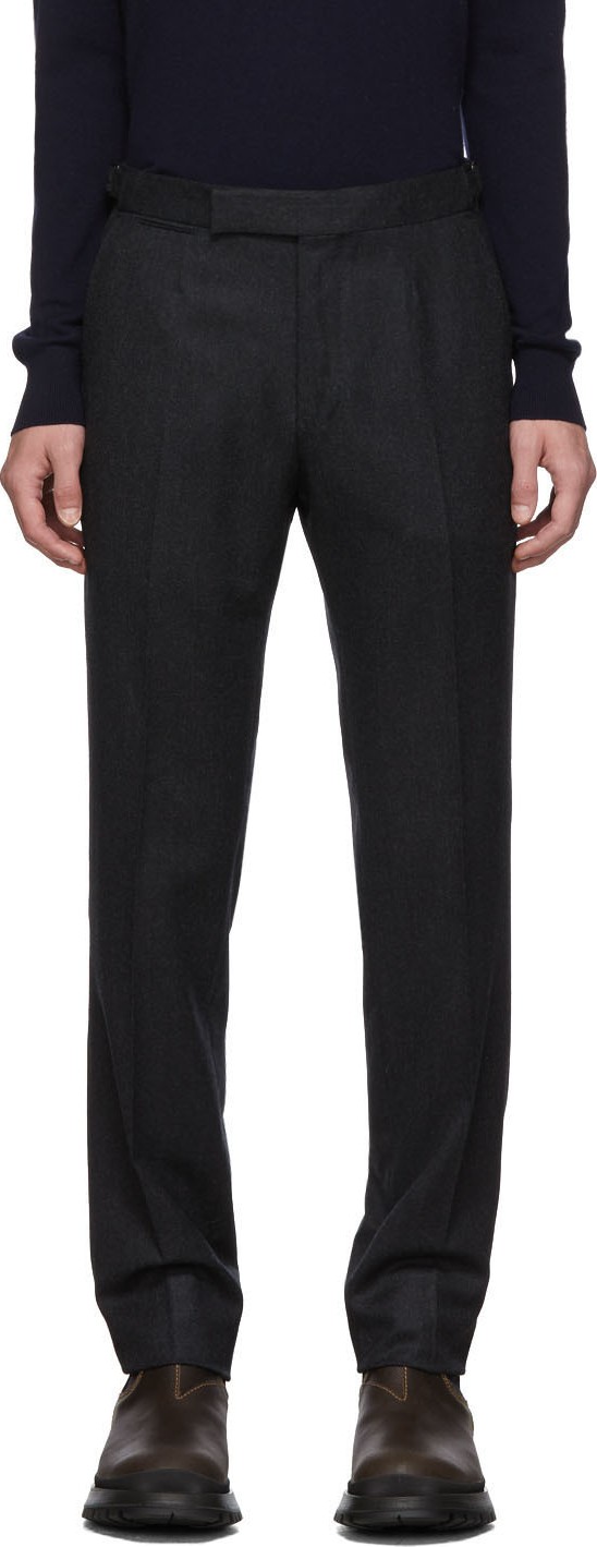 Ermenegildo Zegna Grey Wool Trousers