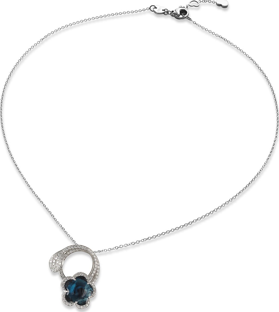 Pasquale Bruni Bon Ton 18k White Gold Necklace with White Diamonds