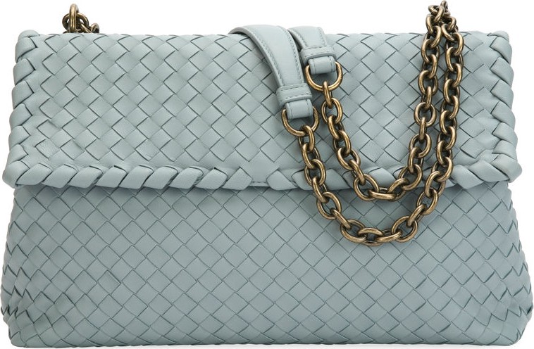 Bottega Veneta Intrecciato Double Chain Shoulder Bag