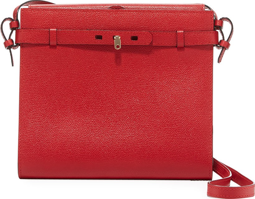 Valextra B-Tracollina Leather Shoulder Bag