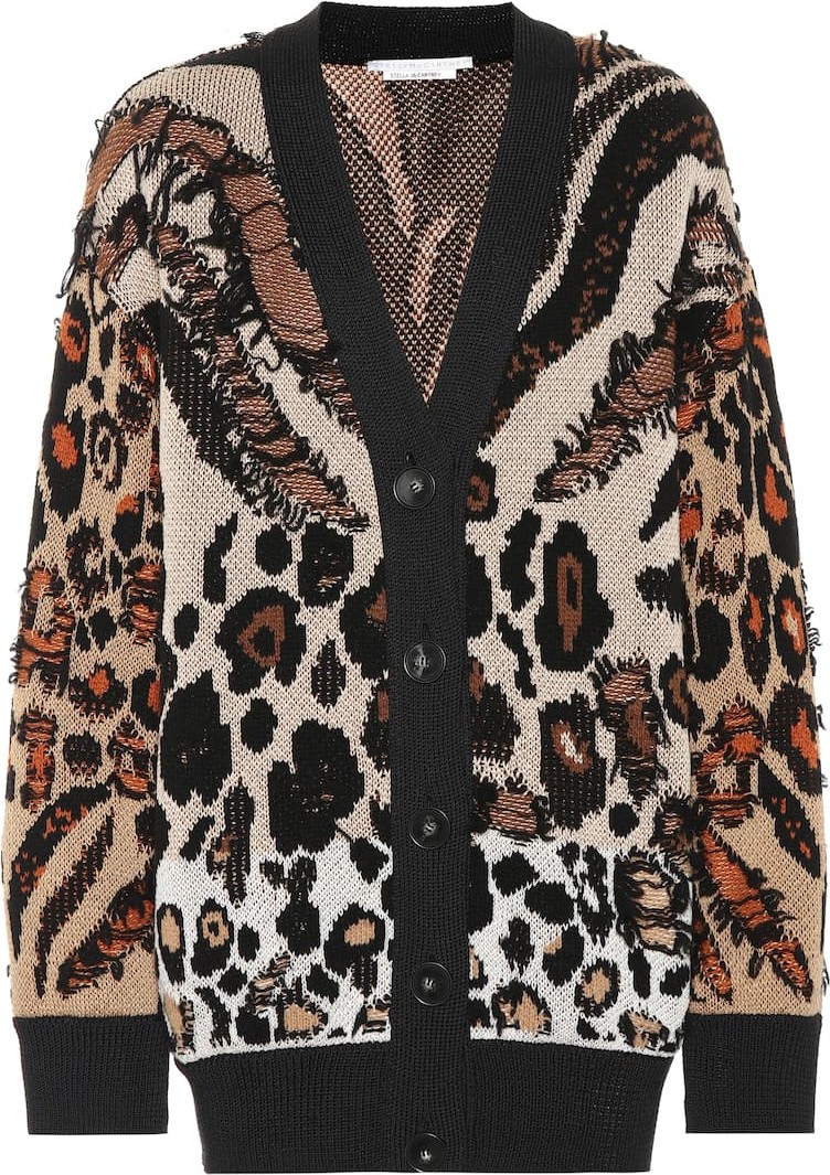 Stella McCartney Exclusive to Mytheresa – Animal-jacquard cardigan